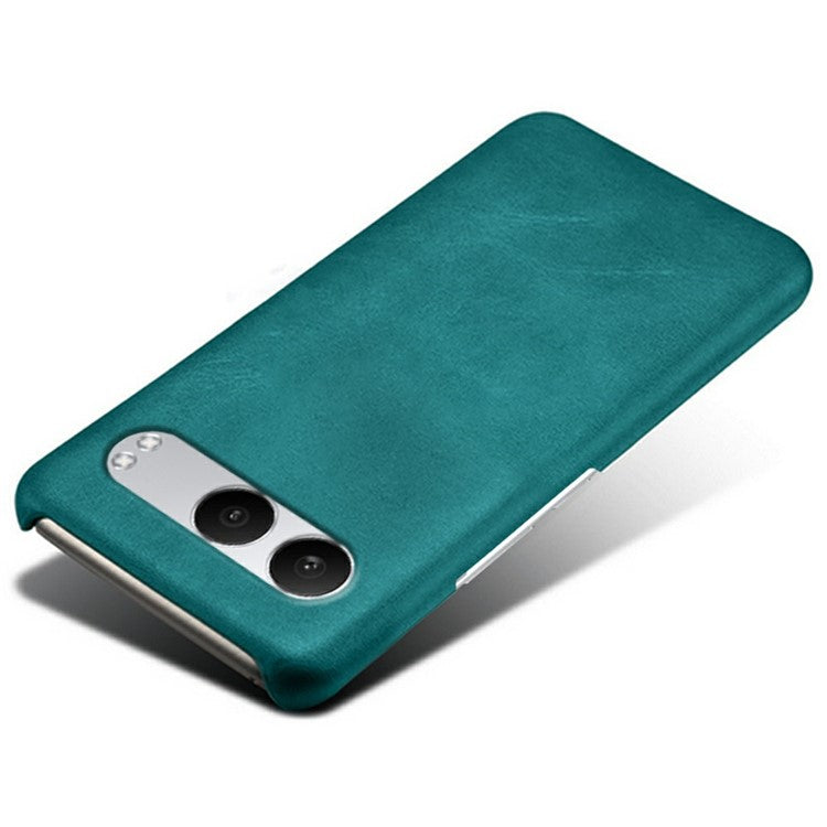 For OnePlus Nord 4 Case Calf Texture PU Leather Hard PC Protective Phone Cover - Green
