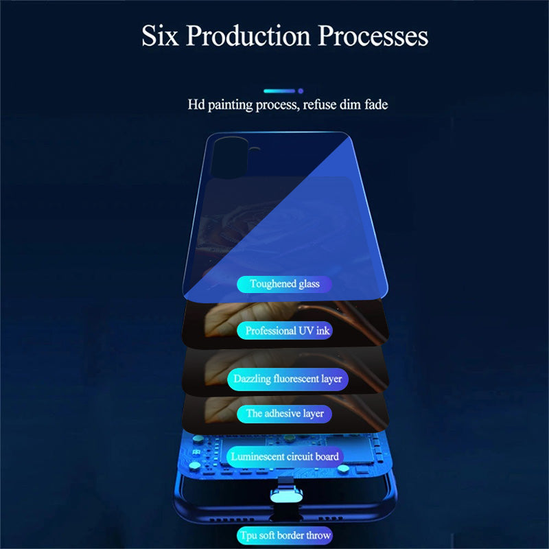 For Samsung Galaxy A16 5G / A16 4G Case Call Flash Series Pattern Printing Tempered Glass + TPU Combo Phone Case - Colorful Rose