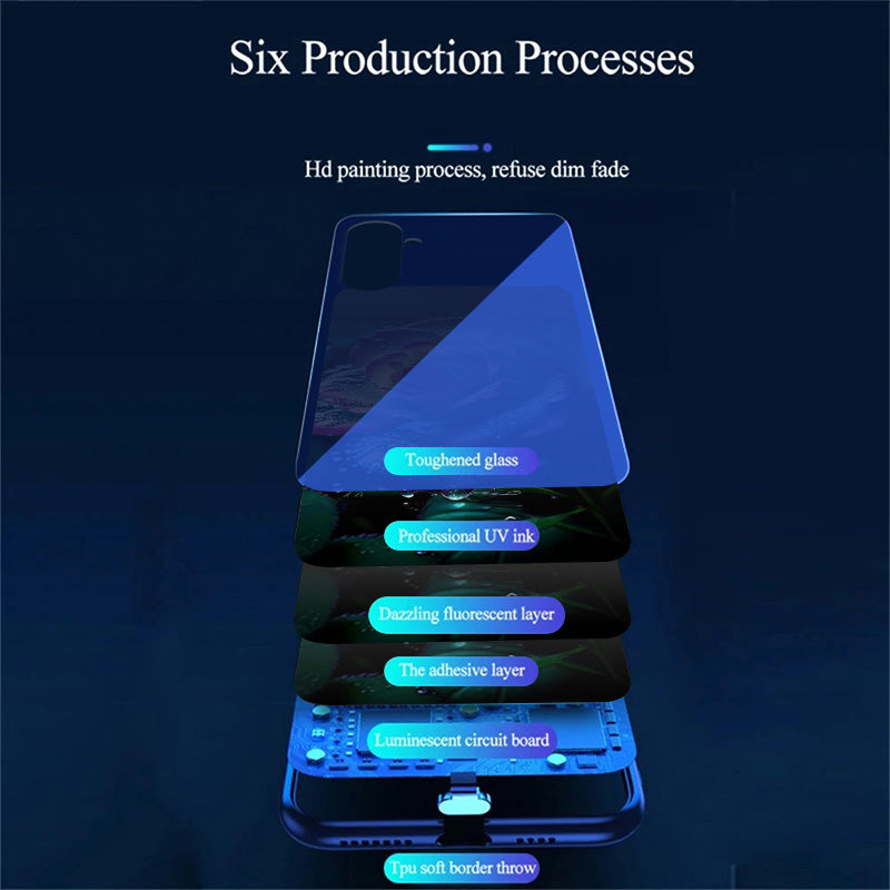 For Samsung Galaxy A16 5G / A16 4G Case Call Flash Series Pattern Printing Tempered Glass + TPU Combo Phone Case - Moon Red Rose