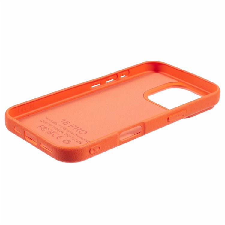 For iPhone 16 Pro Case TPU Splatter Paint Phone Cover - Orange