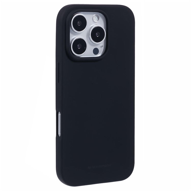 MERCURY GOOSPERY SOFT FEELING Series for iPhone 16 Pro Case Matte Finish TPU Phone Cover - Black