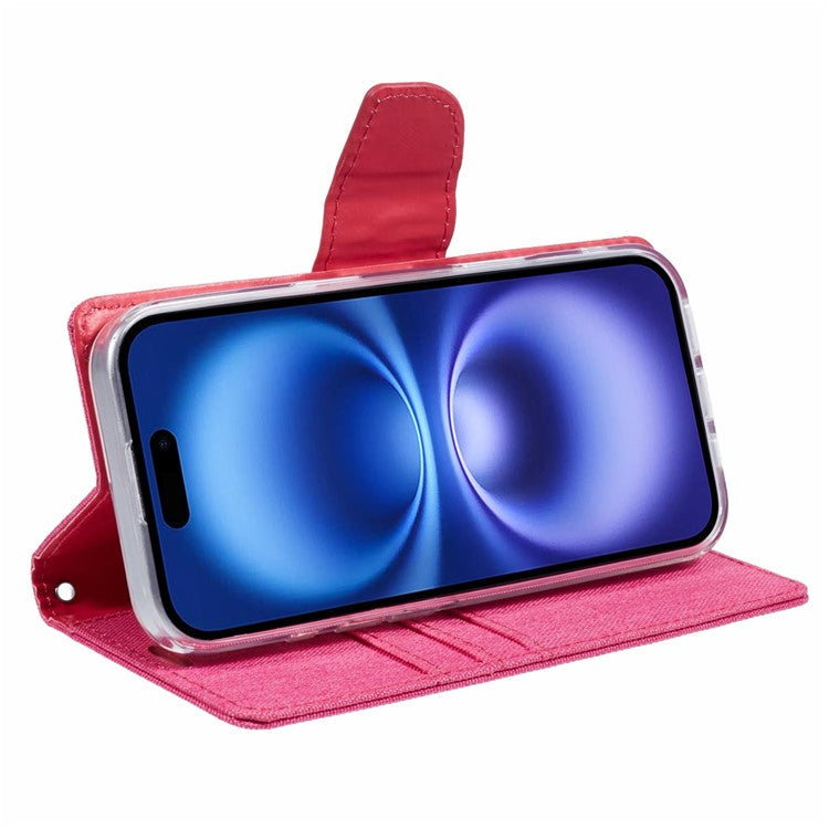 MERCURY GOOSPERY For iPhone 16 Pro Case PU Leather Wallet Phone Cover - Purple