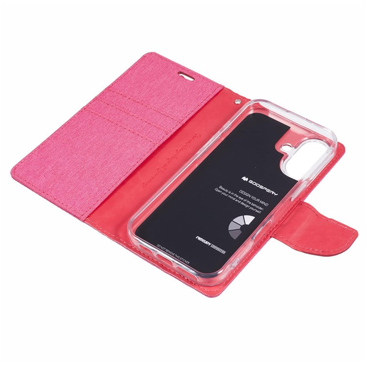 MERCURY GOOSPERY For iPhone 16 Pro Case PU Leather Wallet Phone Cover - Purple