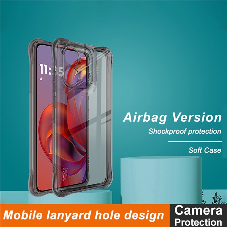 IMAK For Motorola Thinkphone 25 5G /  Moto S50 5G / Edge 50 Neo 5G Case TPU Phone Cover Airbag Shockproof Protection - Transparent Black
