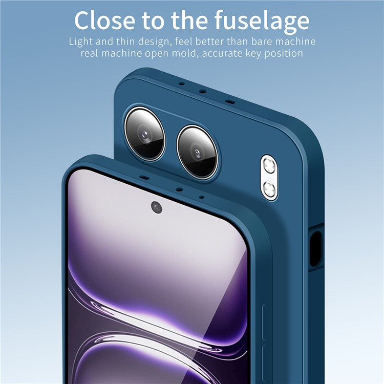 PINWUYO JK Touching Series For OnePlus Nord 4 Case Silky Touch Soft TPU Phone Back Cover - Navy Blue