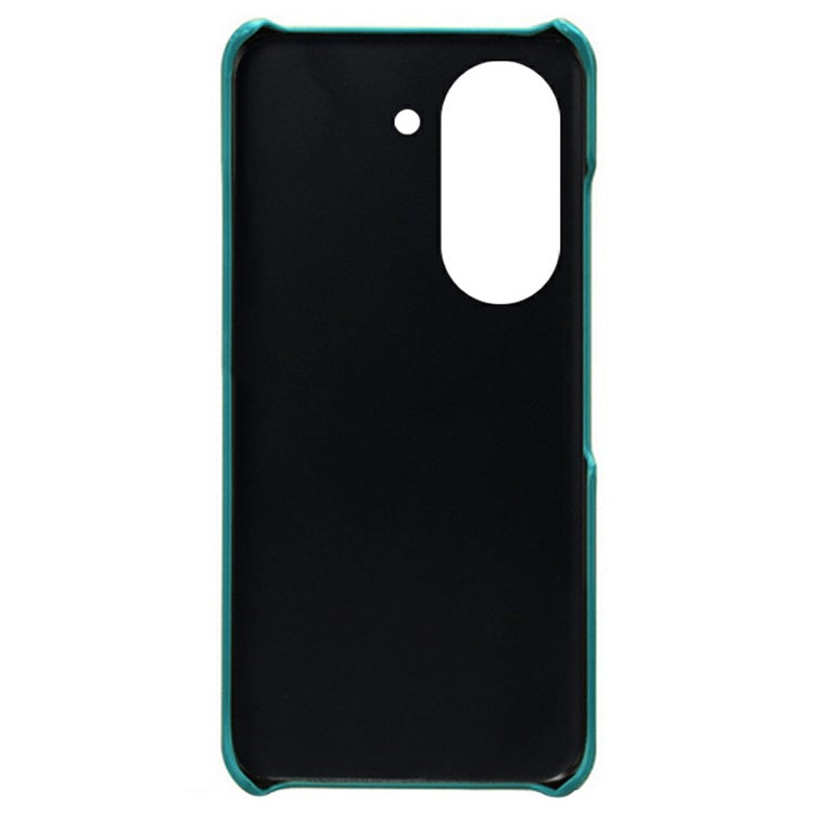 For Asus Zenfone 9 5G Calf Texture PU Leather Coated Hard PC Case Shockproof Protective Phone Cover - Green