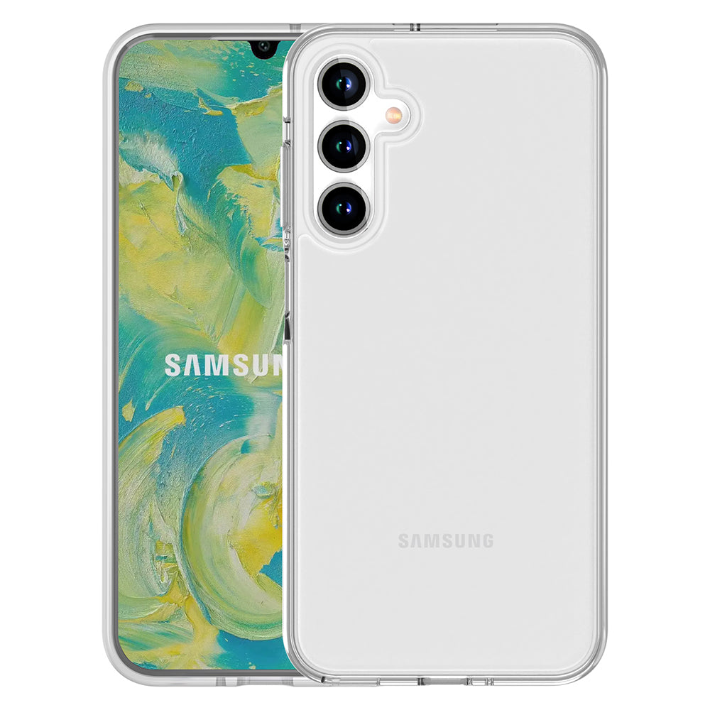 For Samsung Galaxy A16 5G / A16 4G Case PC + TPU Shockproof Clear Phone Cover - Transparent White