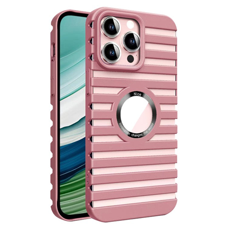 For iPhone 16 Pro Case Compatible with Magsafe Heat Dissipation Drop-Proof PC Phone Cover - Pink