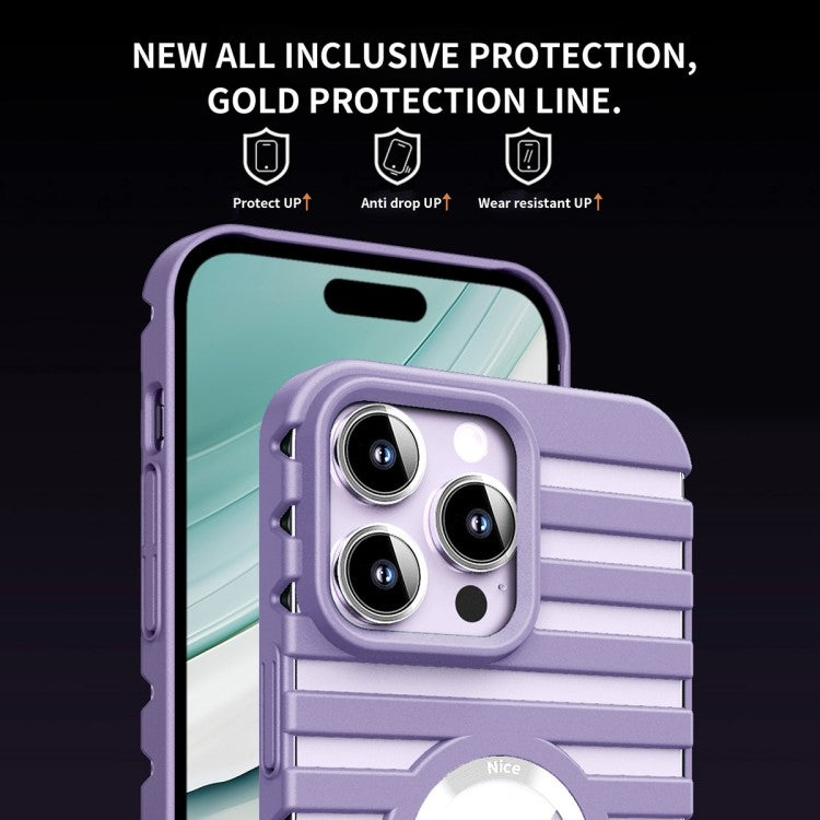 For iPhone 16 Pro Case Compatible with Magsafe Heat Dissipation Drop-Proof PC Phone Cover - Pink