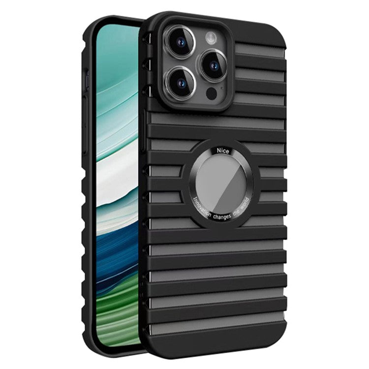 For iPhone 16 Pro Case Compatible with Magsafe Heat Dissipation Drop-Proof PC Phone Cover - Black