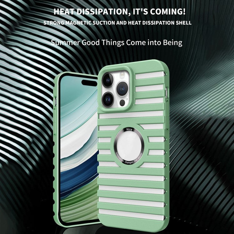 For iPhone 16 Pro Case Compatible with Magsafe Heat Dissipation Drop-Proof PC Phone Cover - Black