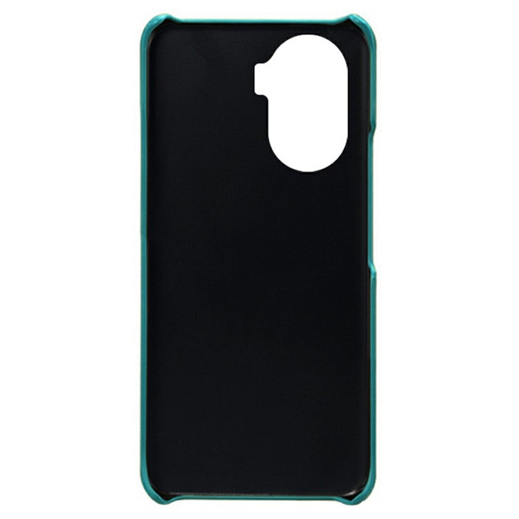 For Honor X40i 5G Dual Card Slots Holder Case PU Leather Coated Hard PC Protective Phone Cover - Green