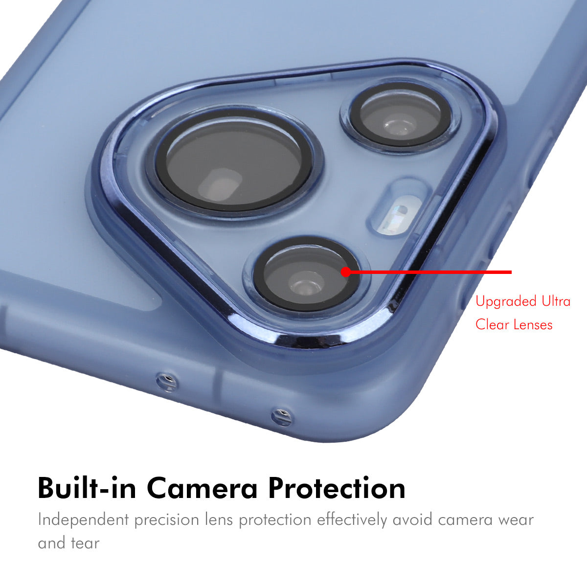 For Huawei Pura 70 ENKAY HAT PRINCE Case Matte TPU Phone Cover with Lens Film + 9H Glass Protector - White
