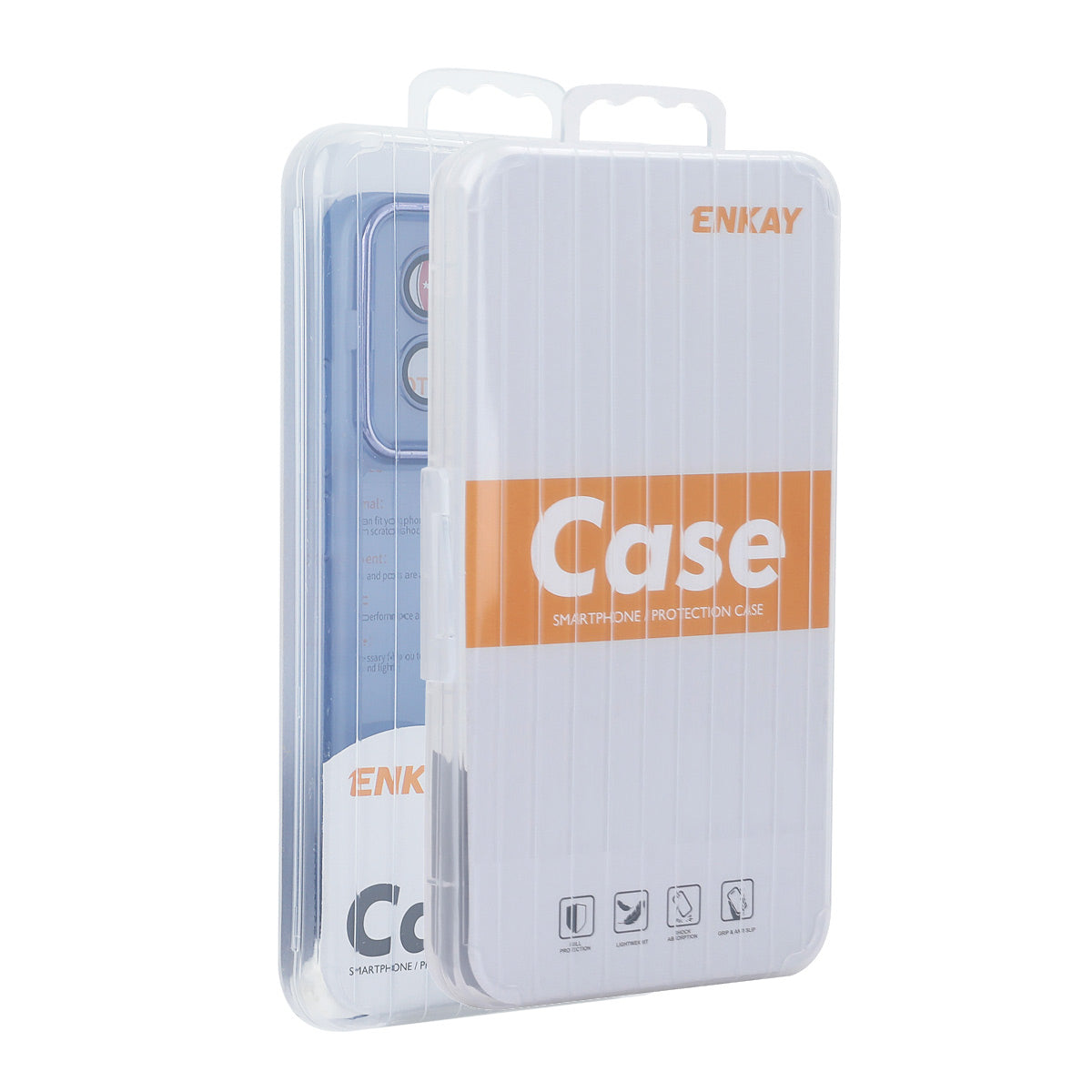 For Huawei Pura 70 ENKAY HAT PRINCE Case Matte TPU Phone Cover with Lens Film + 9H Glass Protector - White