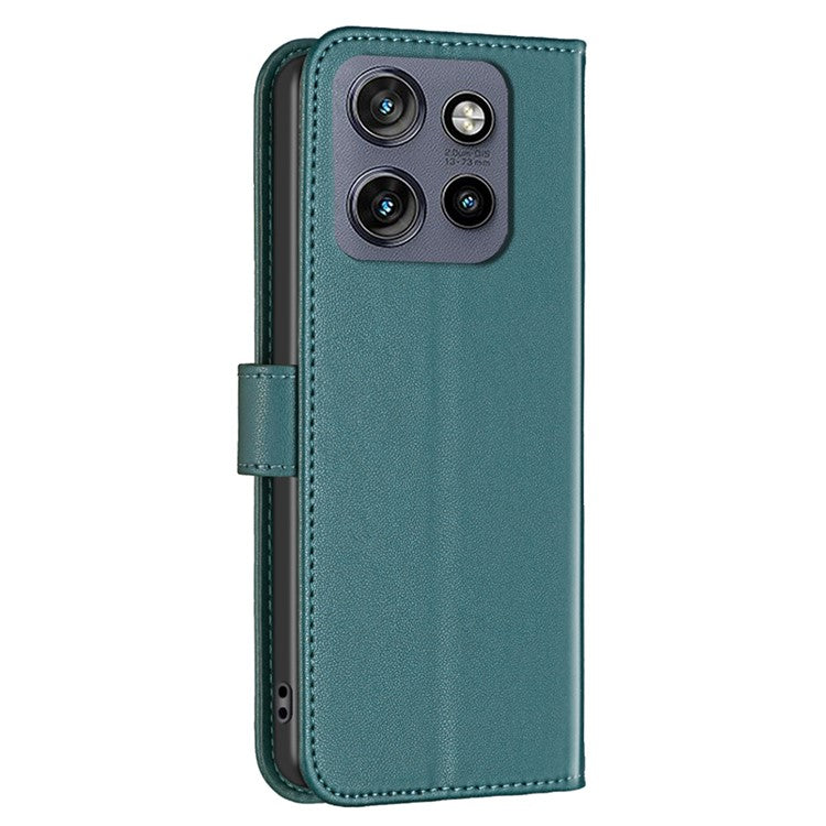 BINFEN COLOR BF17 For Motorola Edge 50 Neo 5G / Moto S50 5G / Thinkphone 25 5G Case Wallet Folio Flip Leather Cover - Green