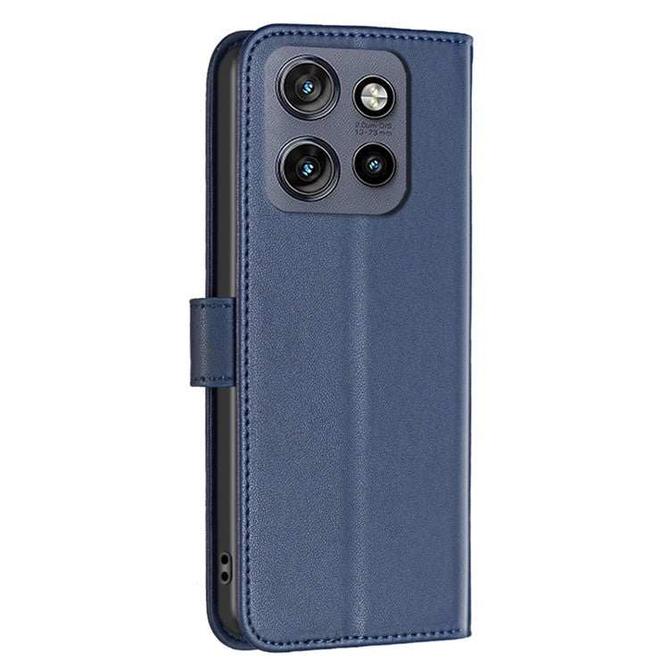 BINFEN COLOR BF17 For Motorola Edge 50 Neo 5G / Moto S50 5G / Thinkphone 25 5G Case Wallet Folio Flip Leather Cover - Blue