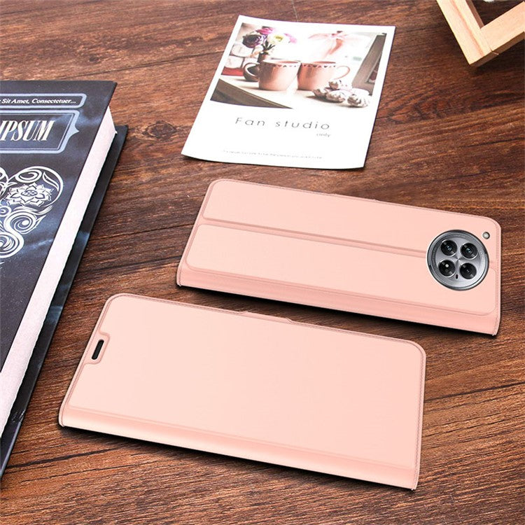 For Infinix Zero 40 5G Case Shockproof TPU Inner Shell Leather Phone Cover Card Slot - Rose Gold