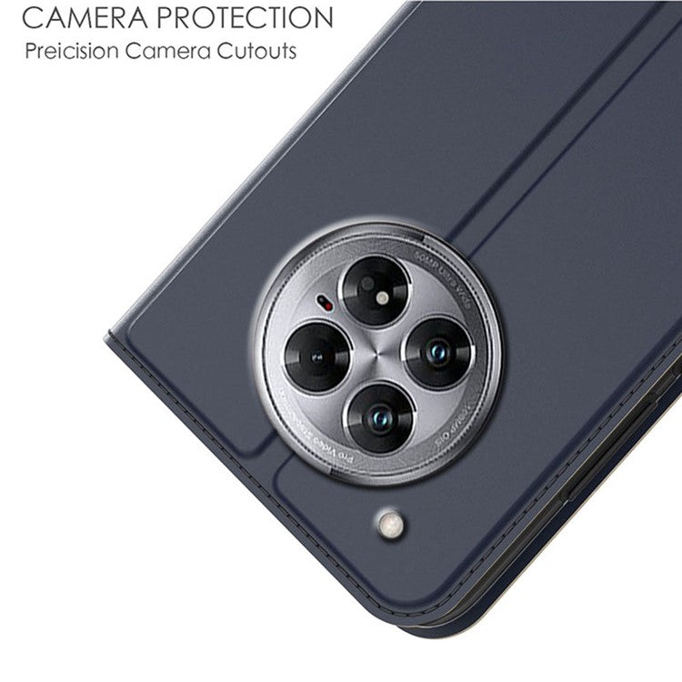 For Infinix Zero 40 5G Case PU Leather Phone Cover with Card Holder Stand Magnetic Closure - Blue