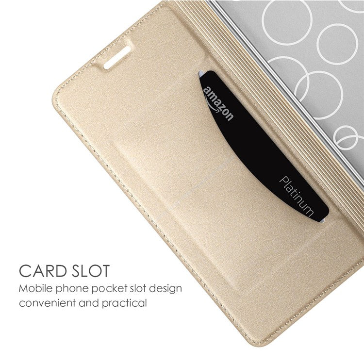 For Infinix Zero 40 5G Case PU Leather Phone Cover with Card Holder Stand Magnetic Closure - Gold