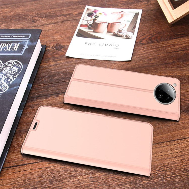 For Infinix Zero 40 4G Case Shockproof TPU Inner Shell Leather Phone Cover Card Slot - Rose Gold
