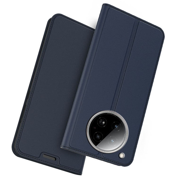 For Infinix Zero 40 4G Case PU Leather Phone Cover with Card Holder Stand Magnetic Closure - Blue