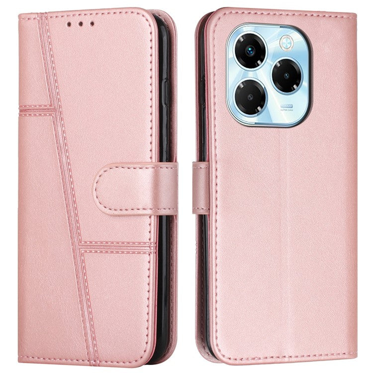 For Infinix Note 40X 5G Case Stand Flip Protective Leather Phone Cover - Rose Gold