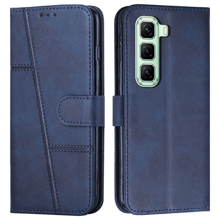 For Infinix Hot 50 4G Case Stand Flip Protective Leather Phone Cover - Sapphire