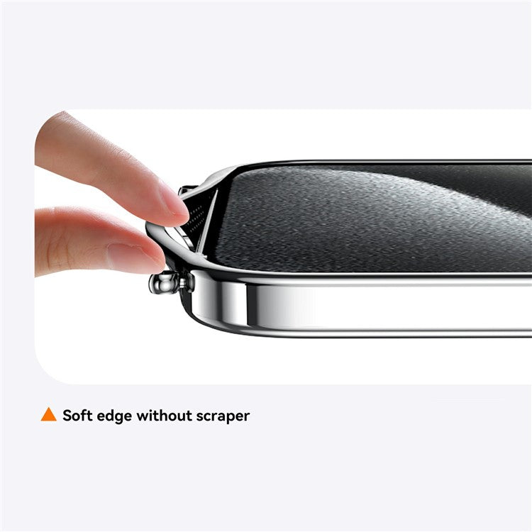 SULADA For iPhone 16 Case Electroplating Ultra Clear Soft TPU Phone Cover with PU Wrist Strap - Purple