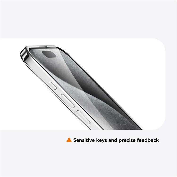 SULADA For iPhone 16 Case Electroplating Ultra Clear Soft TPU Phone Cover with PU Wrist Strap - Purple