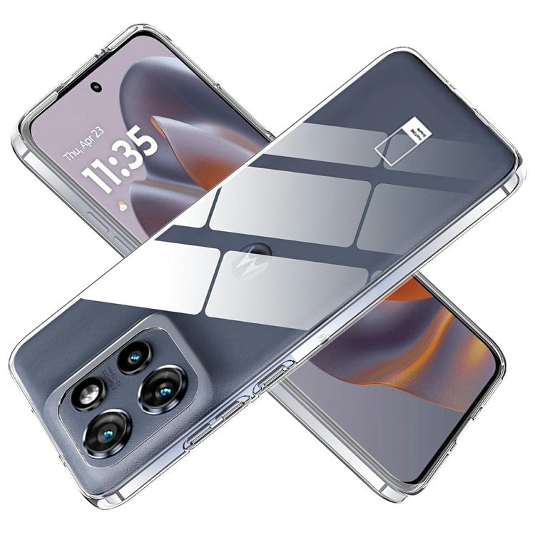 For Motorola Edge 50 Neo 5G / Moto S50 5G / Thinkphone 25 5G Case Anti-Fingerprint Crystal Clear TPU Phone Cover