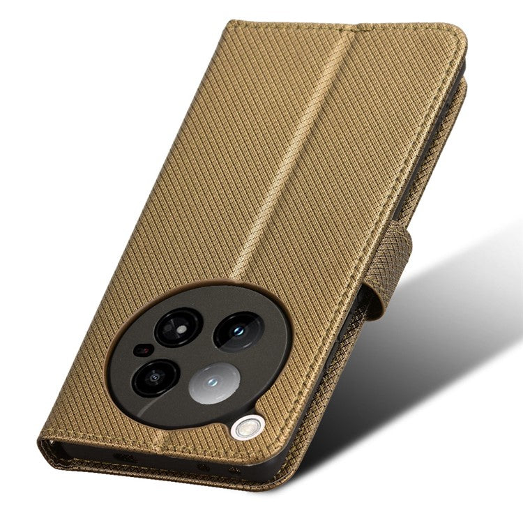 For Infinix Zero 40 4G X6860 Case PU Leather Diamond Texture Wallet Phone Cover - Brown