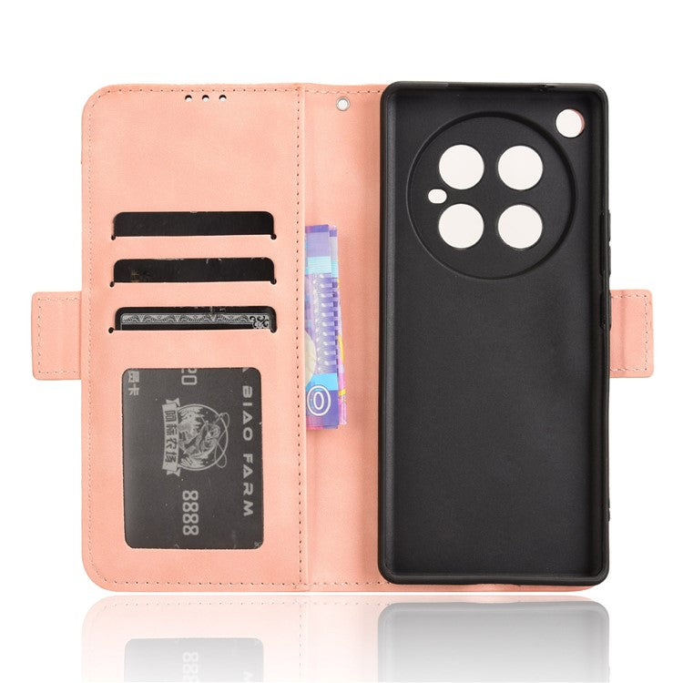 For Infinix Zero 40 4G X6860 Leather Case Phone Wallet Cover with Multiple Card Slots - Pink