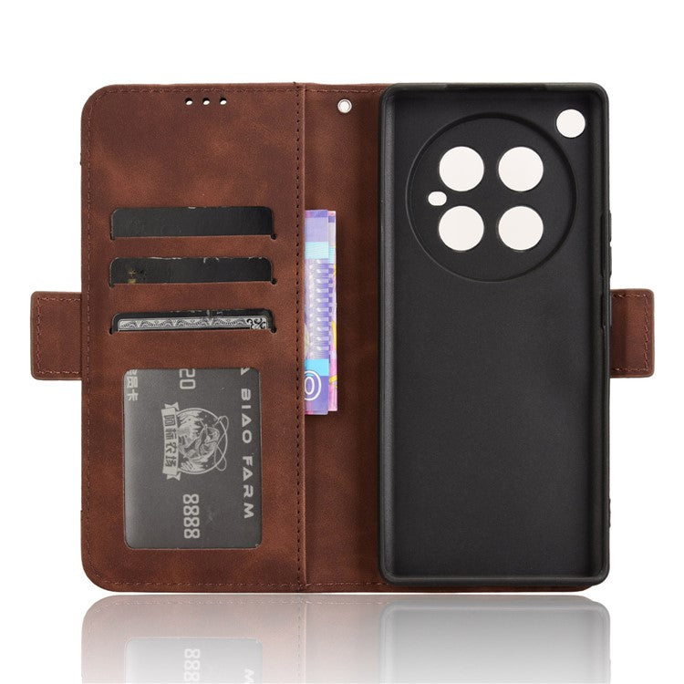 For Infinix Zero 40 4G X6860 Leather Case Phone Wallet Cover with Multiple Card Slots - Brown