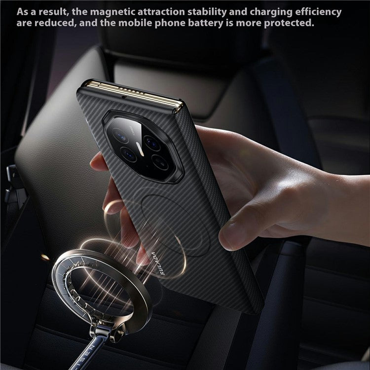 SULADA For Huawei Mate XT Ultimate Case View Window Leather Phone Cover with Auto Wake / Sleep - Black
