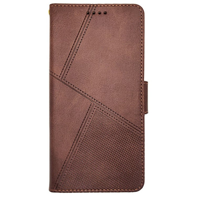 IDEWEI For Motorola Edge 50 Neo 5G / Moto S50 5G / Thinkphone 25 5G Wallet Phone Case Calf Texture Stand Leather Cover - Brown