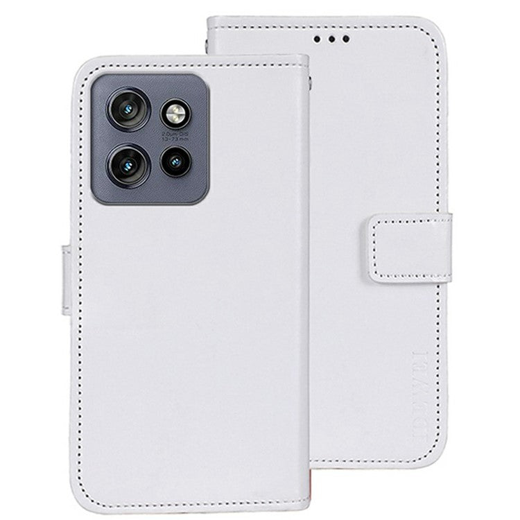 IDEWEI For Motorola Edge 50 Neo 5G / Moto S50 5G / Thinkphone 25 5G Stand Case Crazy Horse Texture Leather Phone Cover - White
