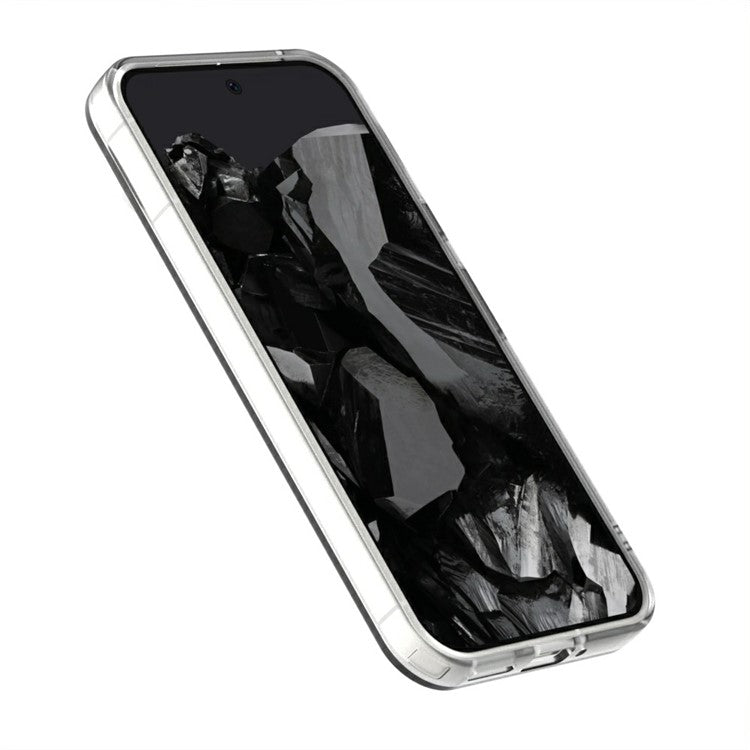 Candy Series For Google Pixel 9 / 9 Pro Case Compatible with MagSafe PC+TPU+PET Anti-Drop Phone Cover - White