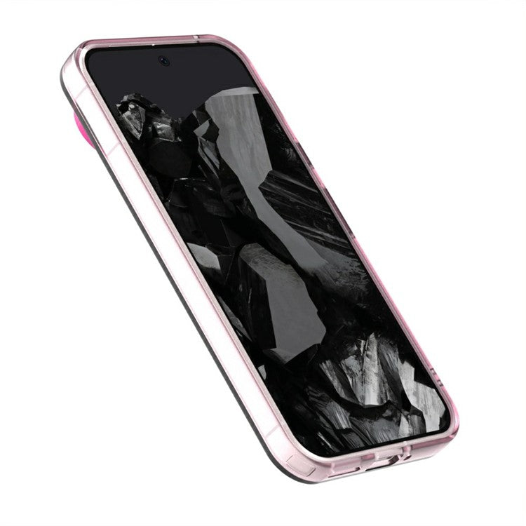 Candy Series For Google Pixel 9 / 9 Pro Case Compatible with MagSafe PC+TPU+PET Anti-Drop Phone Cover - Red