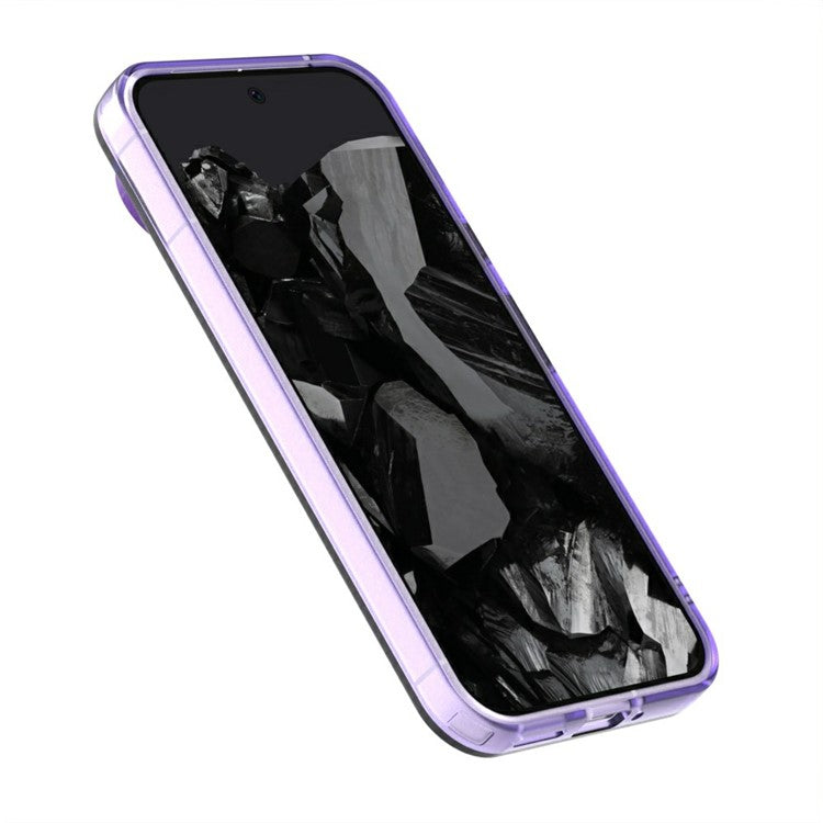 Candy Series For Google Pixel 9 / 9 Pro Case Compatible with MagSafe PC+TPU+PET Anti-Drop Phone Cover - Purple