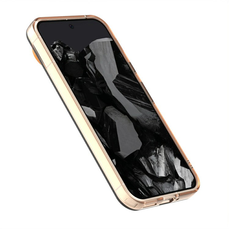 Candy Series For Google Pixel 9 Pro XL Case Compatible with MagSafe PC+TPU+PET Anti-Drop Phone Cover - Orange