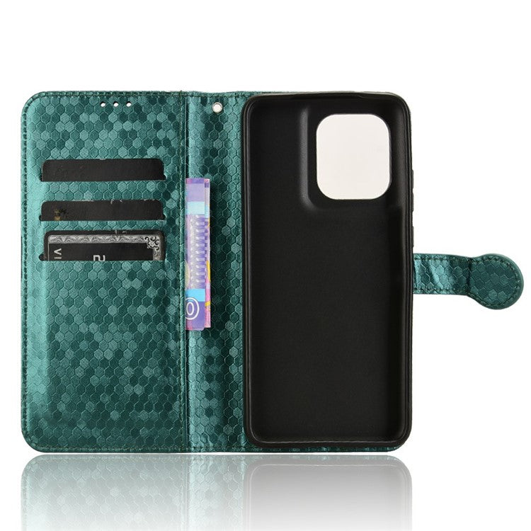 For Motorola Edge 50 Neo 5G / Moto S50 5G / Thinkphone 25 5G Wallet Case Dot Pattern Imprint PU Leather Phone Cover - Green