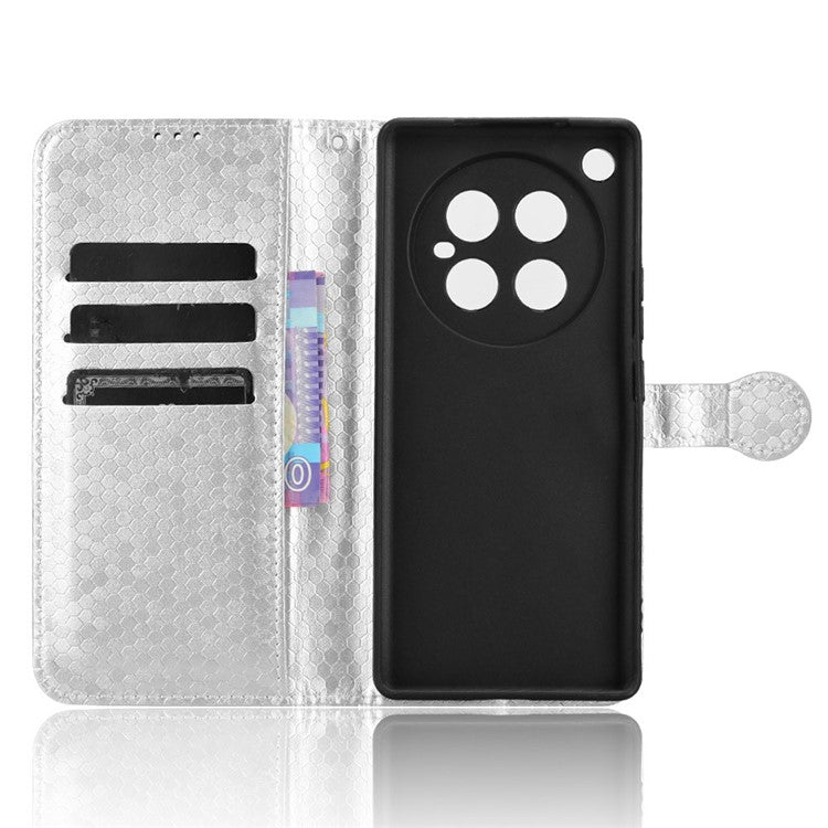 For Infinix Zero 40 4G X6860 Wallet Case Dot Pattern Imprint PU Leather Phone Cover - Silver