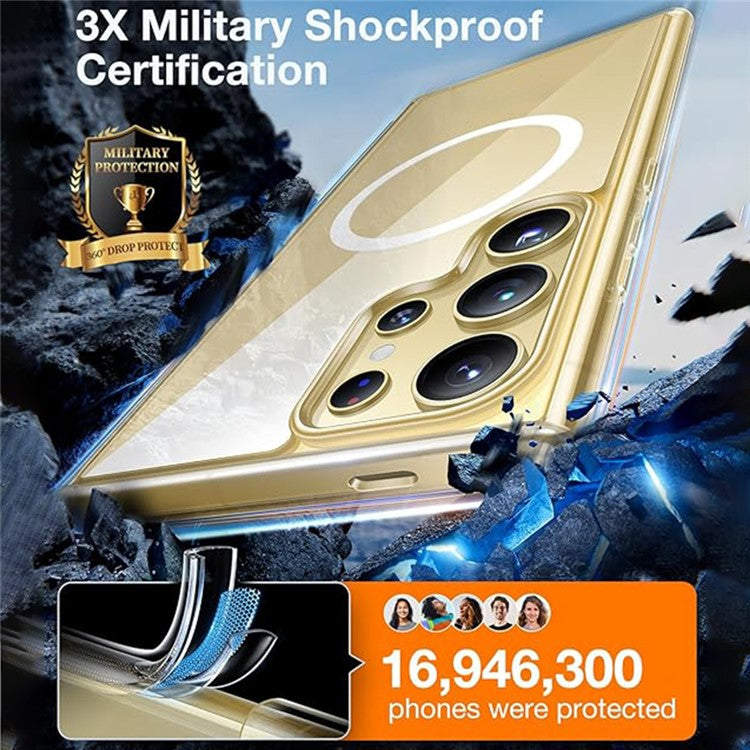 TORRAS For Samsung Galaxy S24 Ultra Case Compatible with MagSafe TPU Phone Cover, Transparent