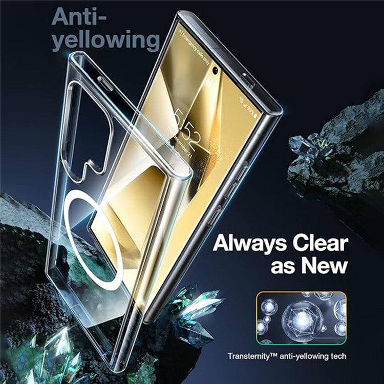 TORRAS For Samsung Galaxy S24 Ultra Case Compatible with MagSafe TPU Phone Cover, Transparent