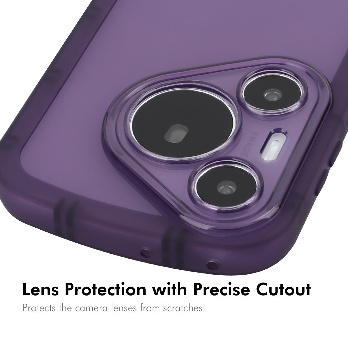 For Huawei Pura 70 ENKAY HAT PRINCE Case Four Corners Shockproof Matte TPU Phone Cover + 9H Glass Protector - Black