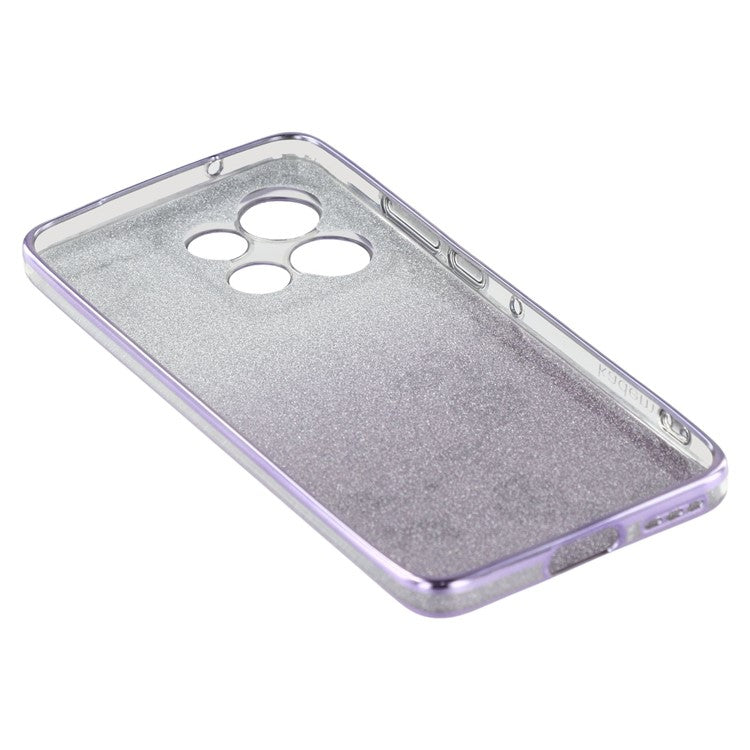 KADEM For Motorola Edge 50 Neo 5G / Moto S50 5G / Thinkphone 25 5G Case Flower TPU Flexible Gradient Phone Cover - Purple