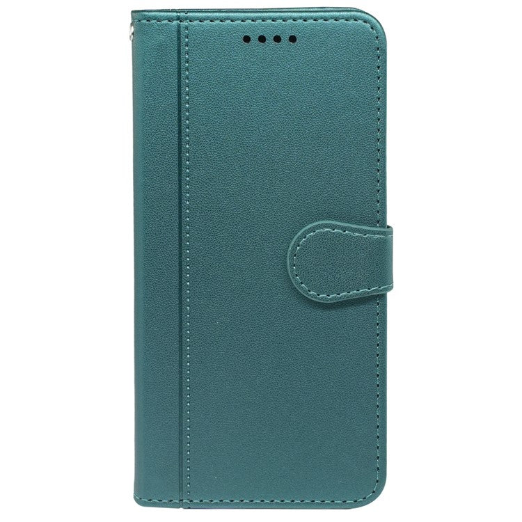 For Motorola Edge 50 Neo 5G / Moto S50 5G / Thinkphone 25 5G Wallet Case Magnetic Snap Leather Phone Cover with Strap - Green