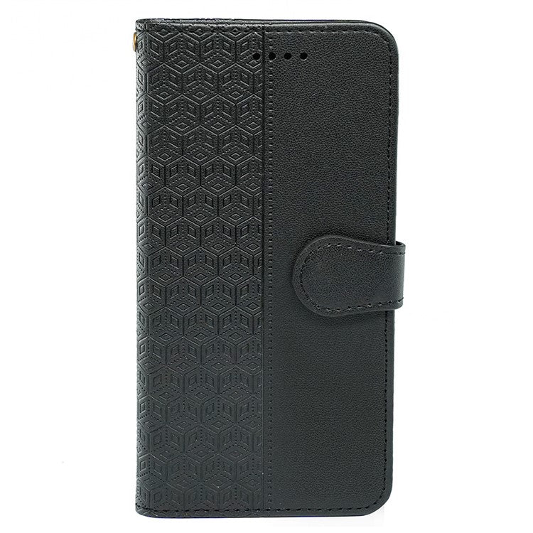 For Motorola Edge 50 Neo 5G / Moto S50 5G / Thinkphone 25 5G Wallet Phone Case Pattern Imprint Leather Flip Cover - Black