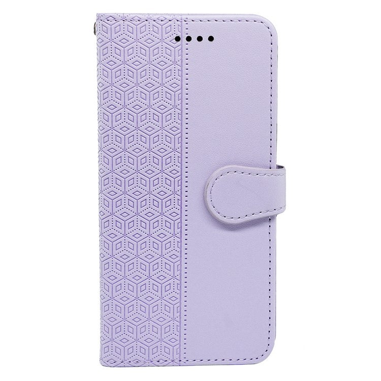For Motorola Edge 50 Neo 5G / Moto S50 5G / Thinkphone 25 5G Wallet Phone Case Pattern Imprint Leather Flip Cover - Purple