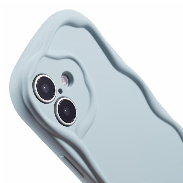 For iPhone 16 Plus Case Candy Color Phone Shell Rubberized TPU Cover - Baby Blue